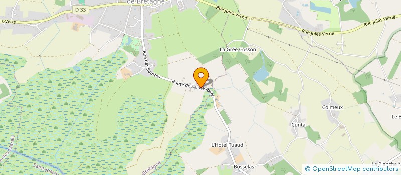 localisation de l'entreprise MONSIEUR FREDDY PERRAUD  SAINTE-REINE-DE-BRETAGNE