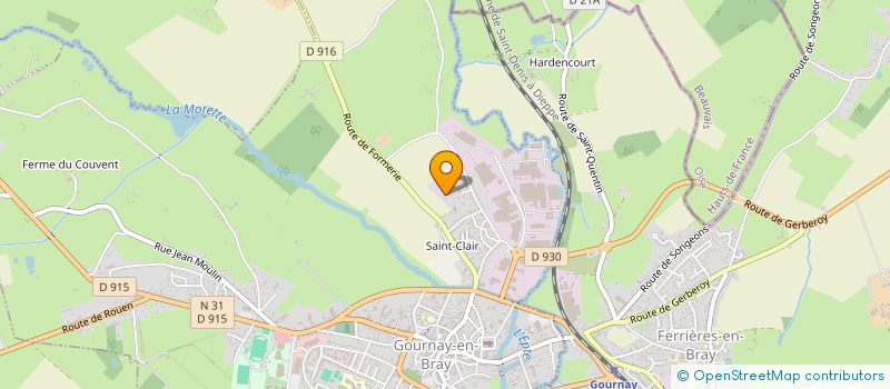 localisation de l'entreprise MONSIEUR FREDDY PRIEZ  GOURNAY-EN-BRAY