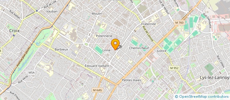 localisation de l'entreprise MONSIEUR FREDDY PROVOU  ROUBAIX