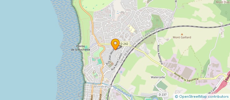 localisation de l'entreprise MONSIEUR FREDDY PRUDHOMME  WIMEREUX