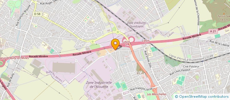 localisation de l'entreprise MONSIEUR FREDDY PRUVOST  LIEVIN