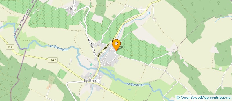 localisation de l'entreprise MONSIEUR FREDDY RABATE à LE BREUIL