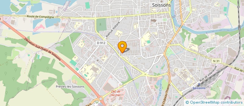 localisation de l'entreprise MONSIEUR FREDDY SEIDEL à SOISSONS