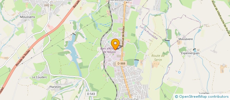 localisation de l'entreprise MONSIEUR FREDDY TECHER  LUC-LA-PRIMAUBE