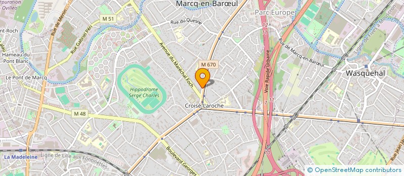 localisation de l'entreprise MONSIEUR FREDDY VAN DER SYPT à MARCQ-EN-BARŒUL