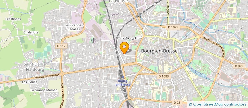 localisation de l'entreprise MONSIEUR FREDDY VAUPRE à BOURG-EN-BRESSE