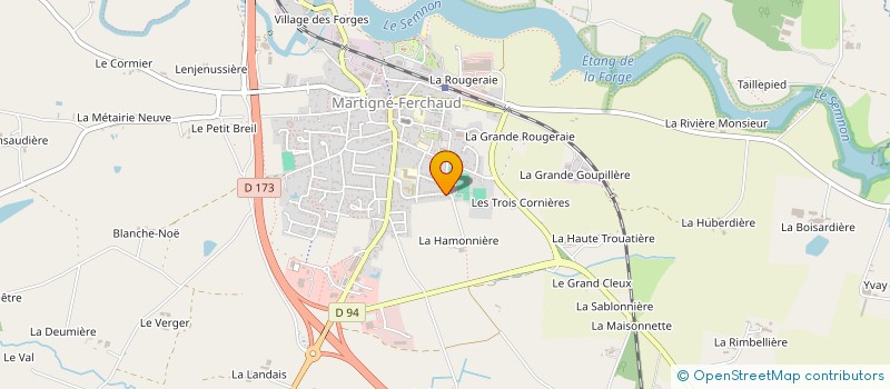 localisation de l'entreprise MONSIEUR FREDDY VIGNERON  MARTIGNE-FERCHAUD