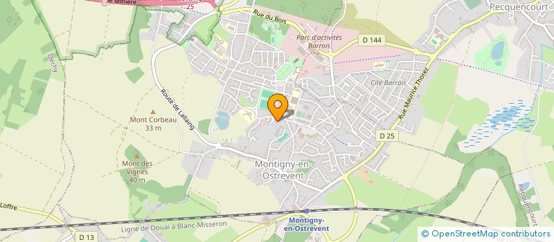 localisation de l'entreprise MONSIEUR FREDERI JENDRASZEK à MONTIGNY-EN-OSTREVENT