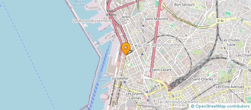 localisation de l'entreprise MONSIEUR FREDERI MICHEL  MARSEILLE