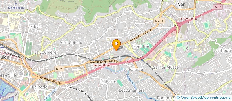 localisation de l'entreprise MONSIEUR FREDERI ORIVELLE  TOULON