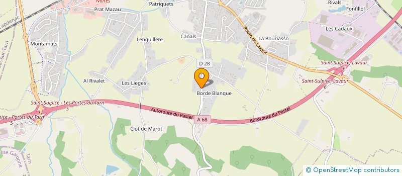 localisation de l'entreprise MONSIEUR FREDERIC ABBAL à SAINT-SULPICE-LA-POINTE