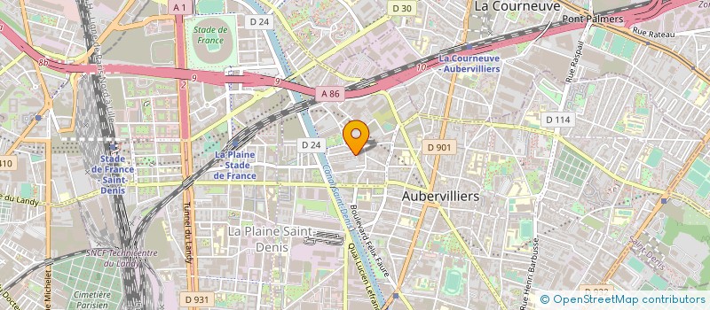 localisation de l'entreprise MONSIEUR FREDERIC ABELA  AUBERVILLIERS