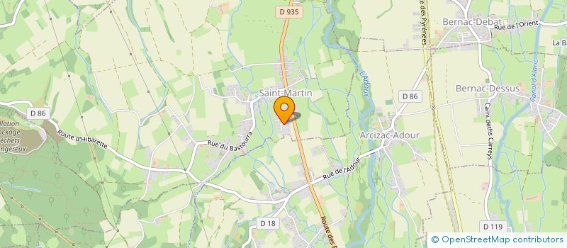 localisation de l'entreprise MONSIEUR FREDERIC ABRIBAT  SAINT-MARTIN