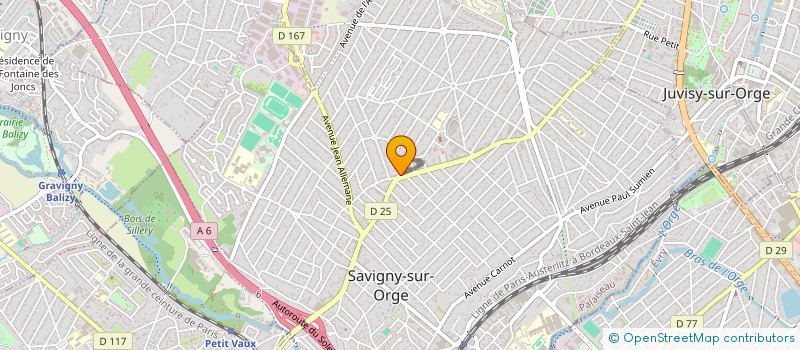 localisation de l'entreprise MONSIEUR FREDERIC ACQUEVILLO à SAVIGNY-SUR-ORGE