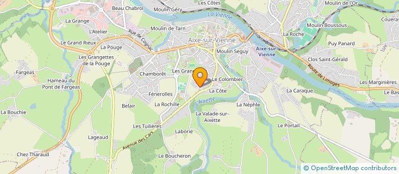 localisation de l'entreprise MONSIEUR FREDERIC ADAM  AIXE-SUR-VIENNE