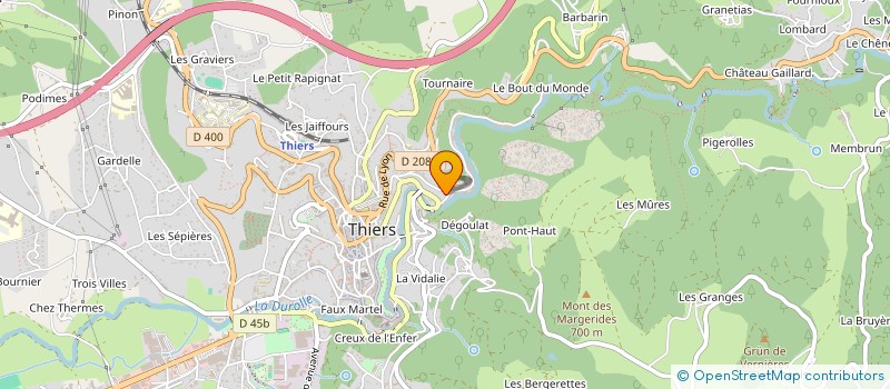 localisation de l'entreprise MONSIEUR FREDERIC ADRIAN à THIERS