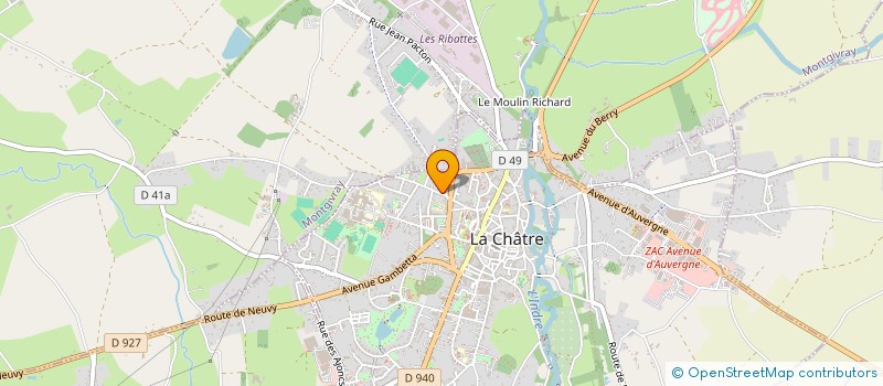 localisation de l'entreprise MONSIEUR FREDERIC ALADENISE à LA CHATRE