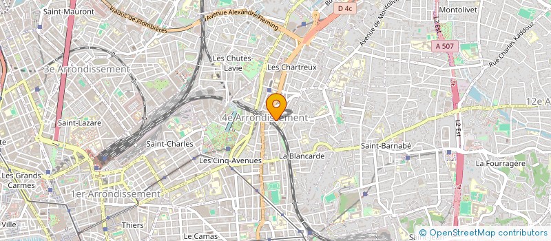 localisation de l'entreprise MONSIEUR FREDERIC ALBERT à MARSEILLE 4EME