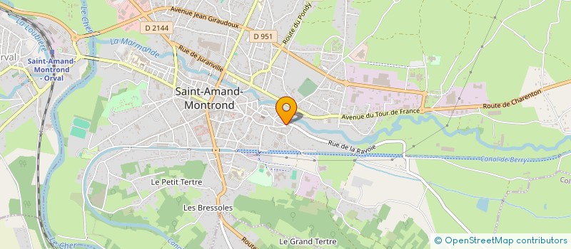 localisation de l'entreprise MONSIEUR FREDERIC ALBERTINI  SAINT-AMAND-MONTROND