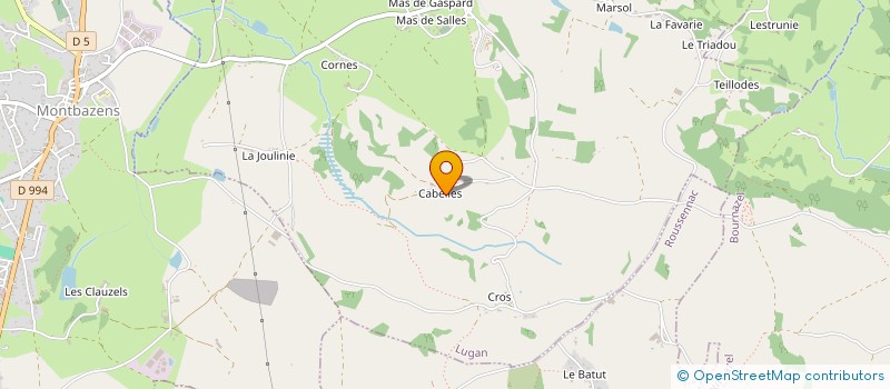 localisation de l'entreprise MONSIEUR FREDERIC ALBESPY  LUGAN