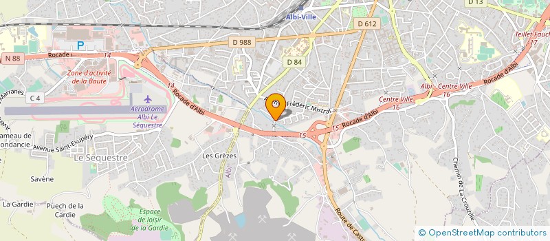 localisation de l'entreprise MONSIEUR FREDERIC ALBET à ALBI