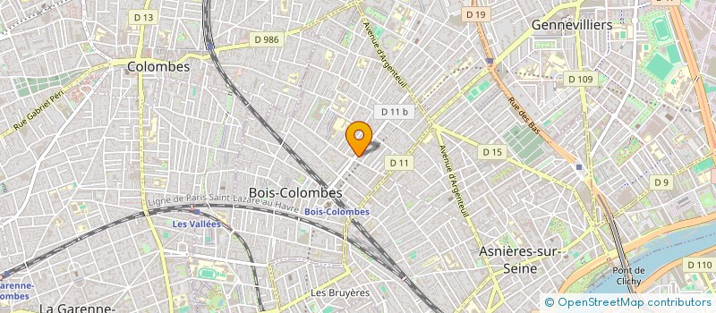 localisation de l'entreprise MONSIEUR FREDERIC ALBINET à BOIS-COLOMBES