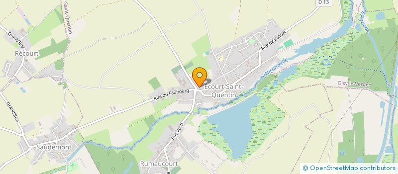 localisation de l'entreprise MONSIEUR FREDERIC ALEXANDRE  ECOURT-SAINT-QUENTIN