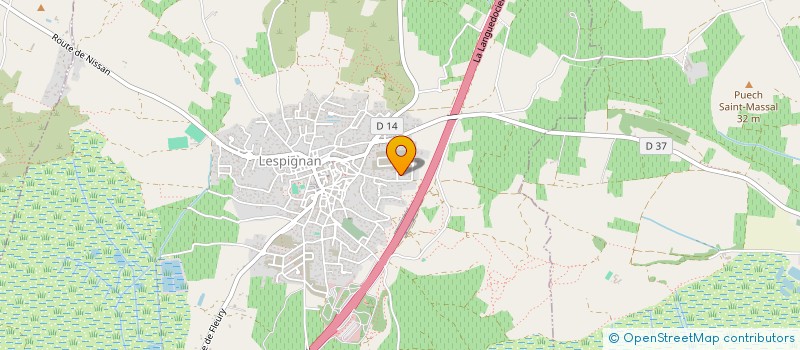 localisation de l'entreprise MONSIEUR FREDERIC ALIBAUD  LESPIGNAN