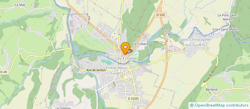 localisation de l'entreprise MONSIEUR FREDERIC ALLEGRET CADET  LES ECHELLES