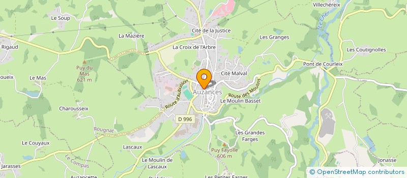localisation de l'entreprise MONSIEUR FREDERIC ALLOCHON  AUZANCES