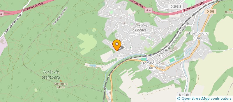 localisation de l'entreprise MONSIEUR FREDERIC ALTMEYER  HOMBOURG-HAUT