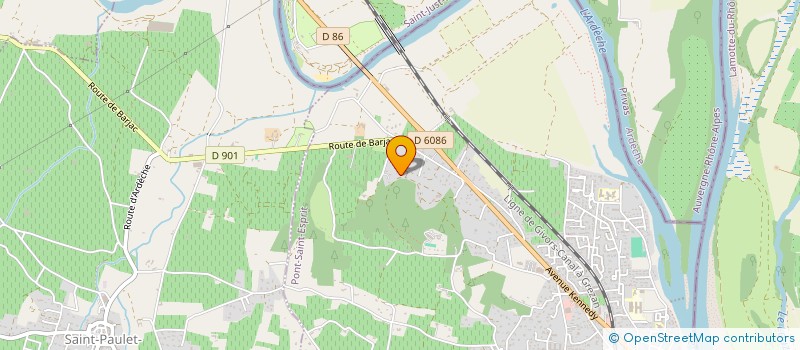 localisation de l'entreprise MONSIEUR FREDERIC ALVAREZ  PONT-SAINT-ESPRIT