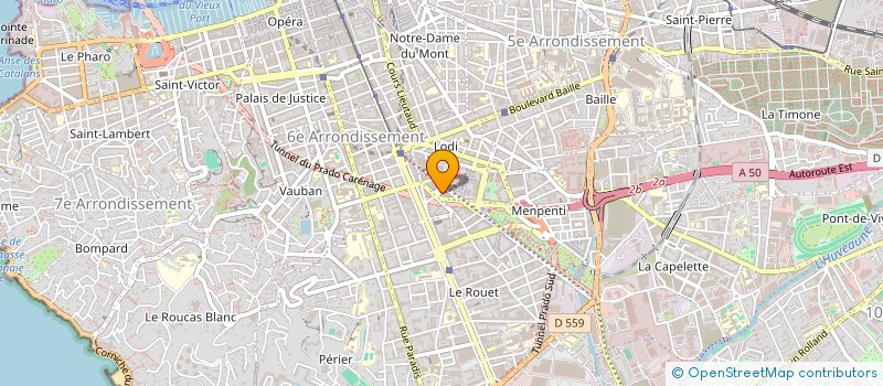 localisation de l'entreprise MONSIEUR FREDERIC AMAR à MARSEILLE 6EME