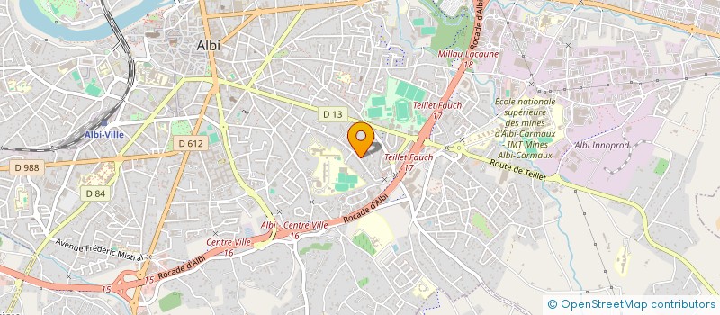 localisation de l'entreprise MONSIEUR FREDERIC AMBARD à ALBI