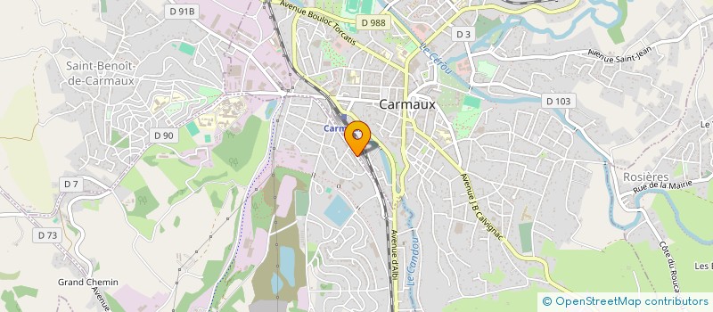 localisation de l'entreprise MONSIEUR FREDERIC AMBROZ  CARMAUX