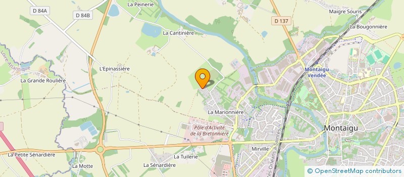 localisation de l'entreprise MONSIEUR FREDERIC AMELINE à MONTAIGU-VENDEE