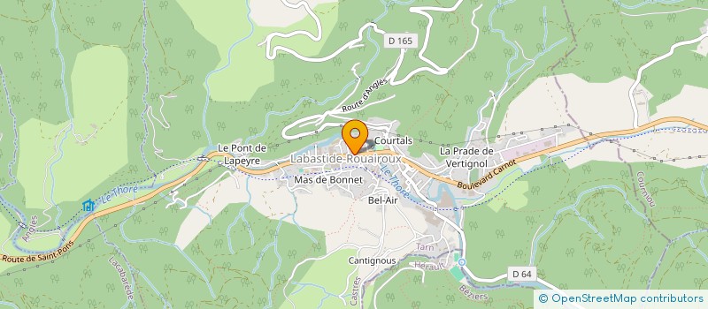 localisation de l'entreprise MONSIEUR FREDERIC AMILIEN  LABASTIDE-ROUAIROUX