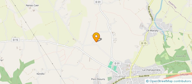 localisation de l'entreprise MONSIEUR FREDERIC AMOURET à LOUARGAT