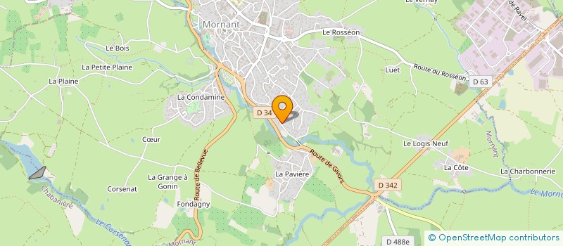 localisation de l'entreprise MONSIEUR FREDERIC ANDRE  MORNANT