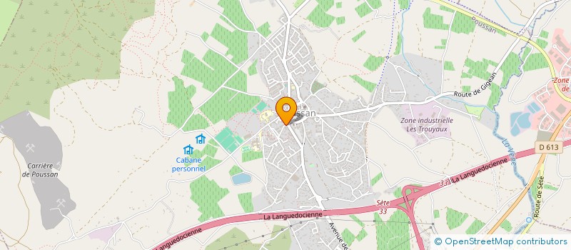 localisation de l'entreprise MONSIEUR FREDERIC ANDRE  POUSSAN