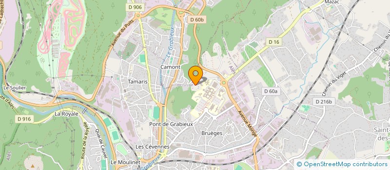 localisation de l'entreprise MONSIEUR FREDERIC ANDRE  ALES