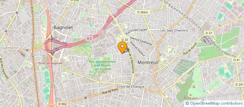 localisation de l'entreprise MONSIEUR FREDERIC ANDRE JOUIN à MONTREUIL