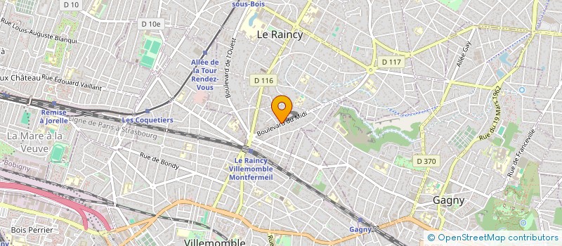 localisation de l'entreprise MONSIEUR FREDERIC ANDRIEU à LE RAINCY