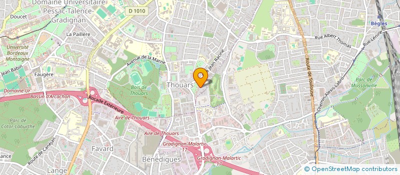 localisation de l'entreprise MONSIEUR FREDERIC ANTON  TALENCE