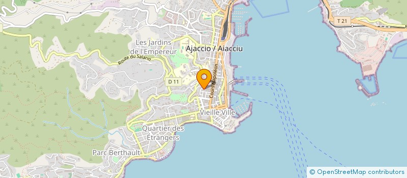 localisation de l'entreprise MONSIEUR FREDERIC ANTONINI  AJACCIO