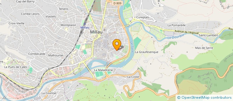 localisation de l'entreprise MONSIEUR FREDERIC ARAGON à MILLAU