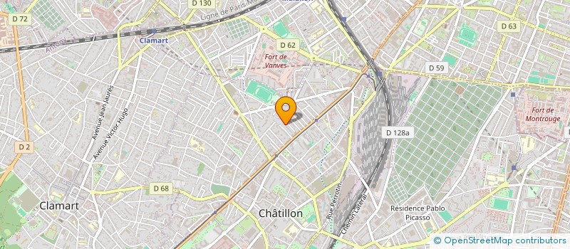 localisation de l'entreprise MONSIEUR FREDERIC ARANDJELOVIC  CHATILLON