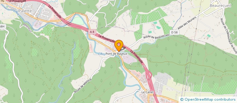 localisation de l'entreprise MONSIEUR FREDERIC ARFI  MEYREUIL