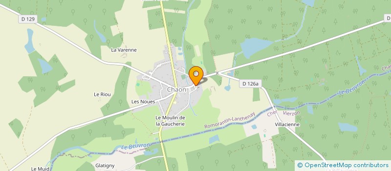 localisation de l'entreprise MONSIEUR FREDERIC ARGAULT  VOUZON