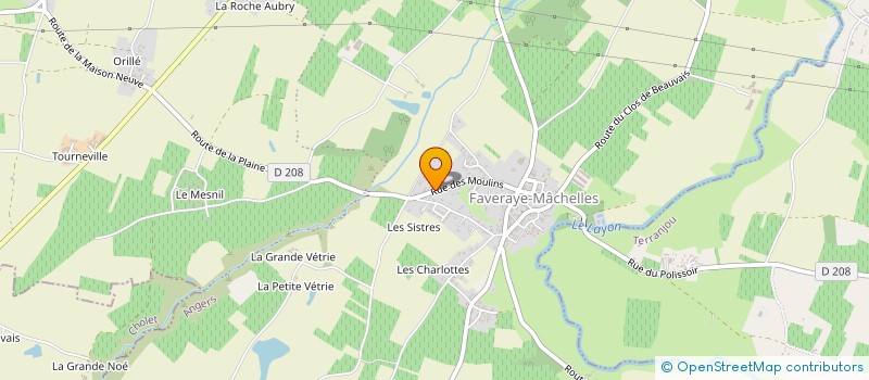 localisation de l'entreprise MONSIEUR FREDERIC ARGOULON  BELLEVIGNE-EN-LAYON